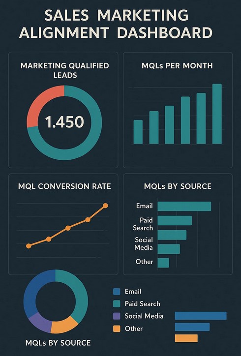 How do sales and marketing stay aligned with Salesforce?
